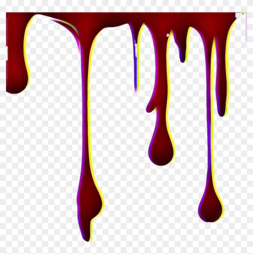 Blood Slime Drip Dripping Halloween Glitch - Portable Network Graphics #1647896