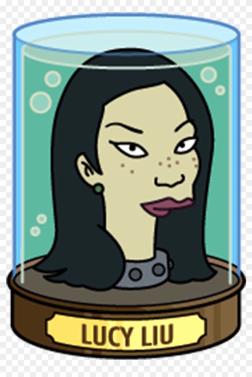 Lucy Liu, As She Appeared In The "simpsons - Leonard Nimoy's Head Futurama #1647900