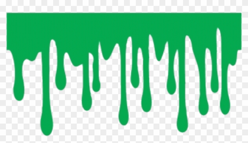 Slime Sticker - Green Dripping Slime Png #1647901