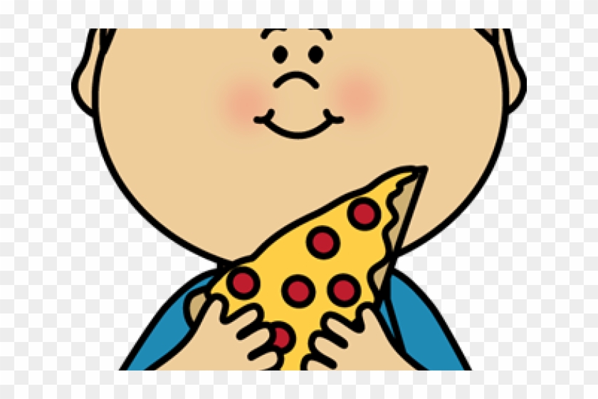 Eating Clipart Pizza - Cartoon Girl Eating Pizza #1648119