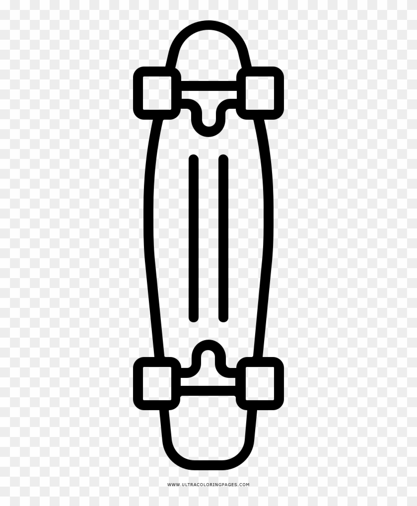 Penny Board Coloring Page - Penny Board Coloring Page - Full Size PNG