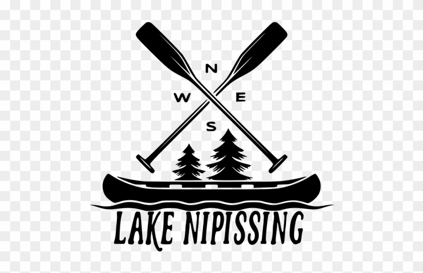 Lake Nipissing Canoe & Paddles - Paddle Canoe Clip Art #1648158