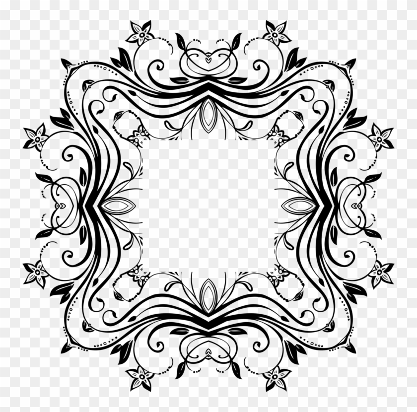 Coloring Book Visual Arts Drawing Ornament Black And - Silhouette Ornamenten #1648174