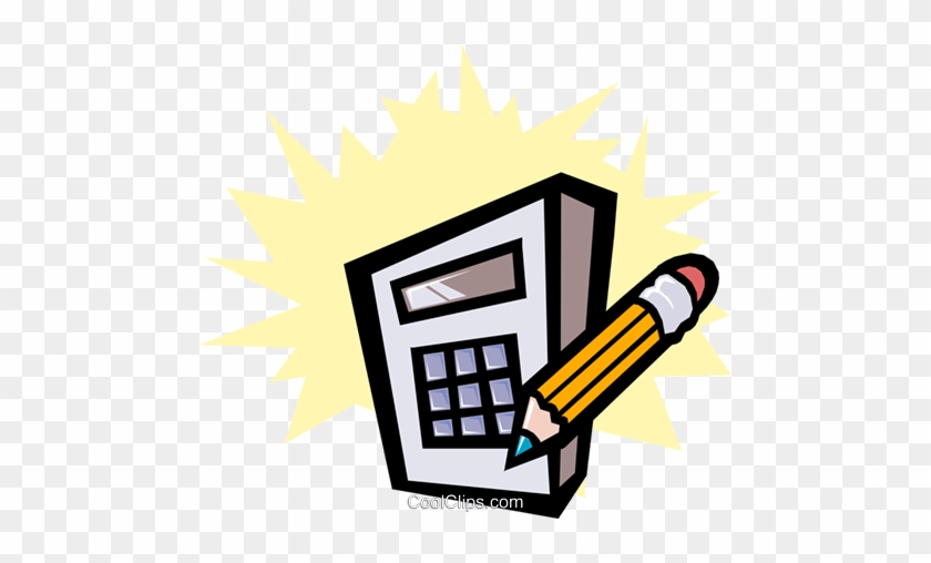 Calculator Royalty Free Vector Clip Art Illustration - Komputer Akuntansi #1648395