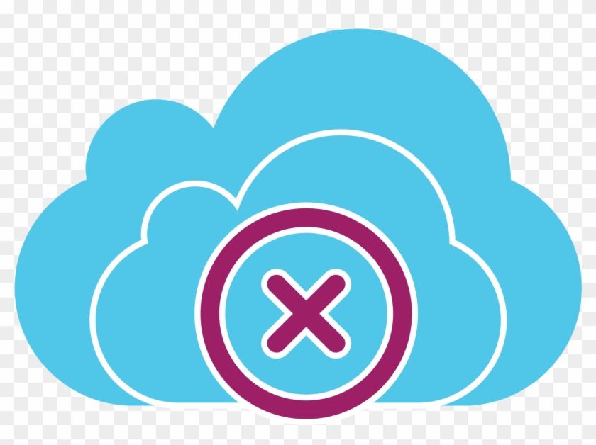 Cloud Error Icon - Circle #1648815