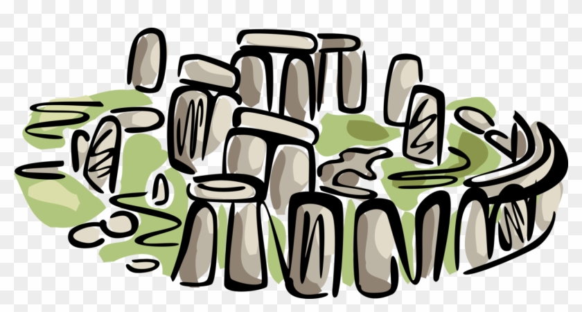 Vector Illustration Of Stonehenge Standing Stones Neolithic - Vector Illustration Of Stonehenge Standing Stones Neolithic #1648836