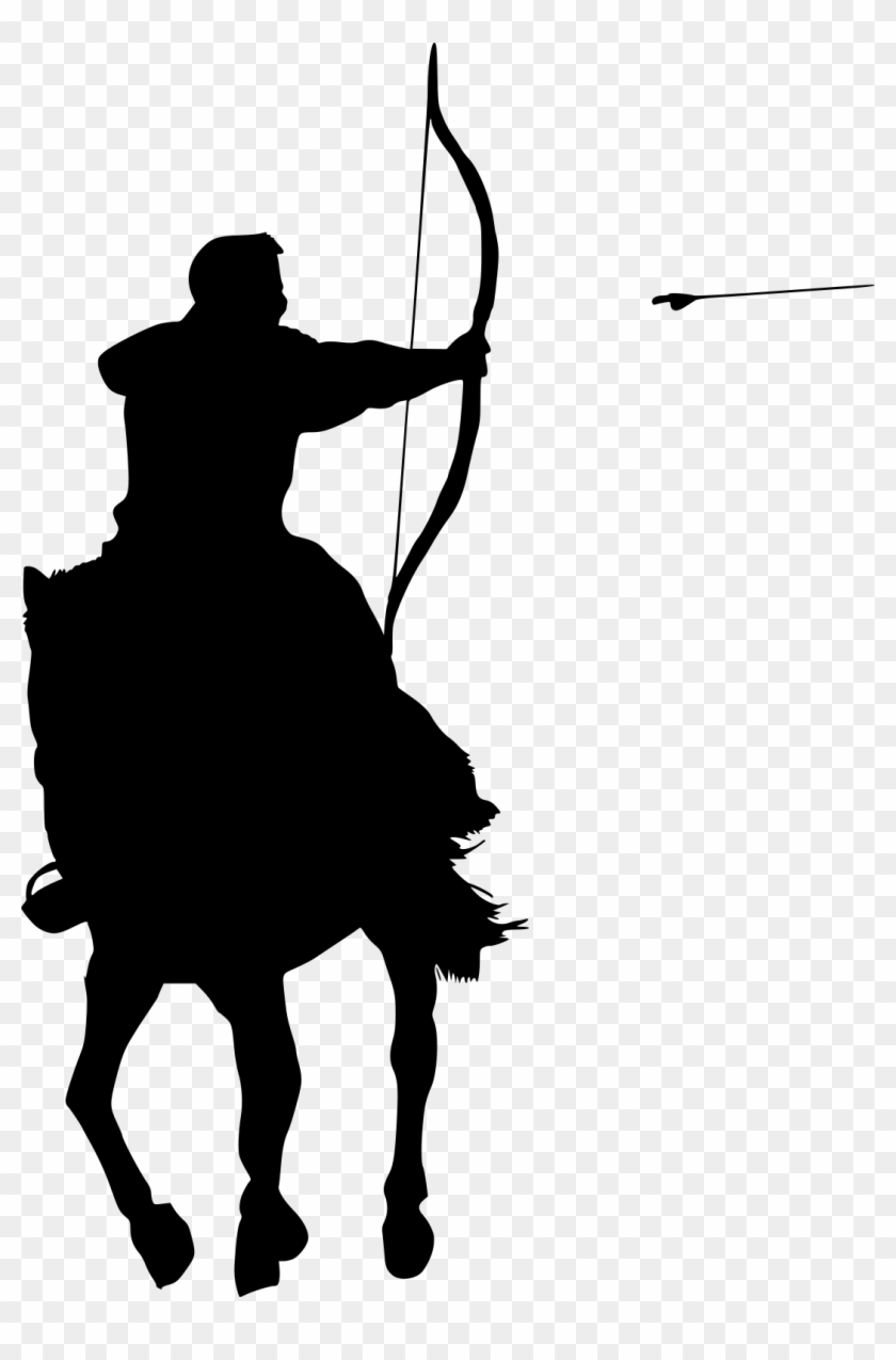 Clip Art Download Female Archer Drawing At Getdrawings - Girl Warrior Silhouette Transparent #1649000