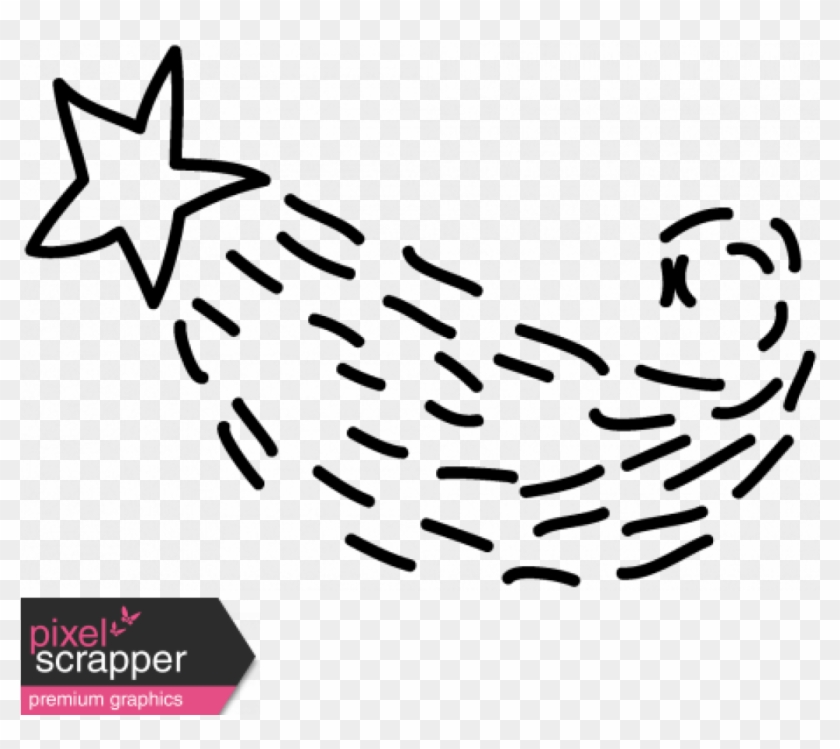 Shooting Star Template Shooting Star Template Graphic - Doodle Shooting Star Transparent #1649012