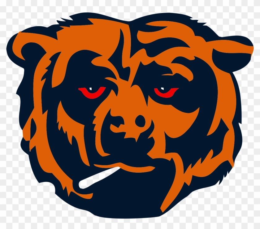 Chicago Bears Smoking Weed Logo Iron On Transfers - Mater Lakes Academy Bears #1649101