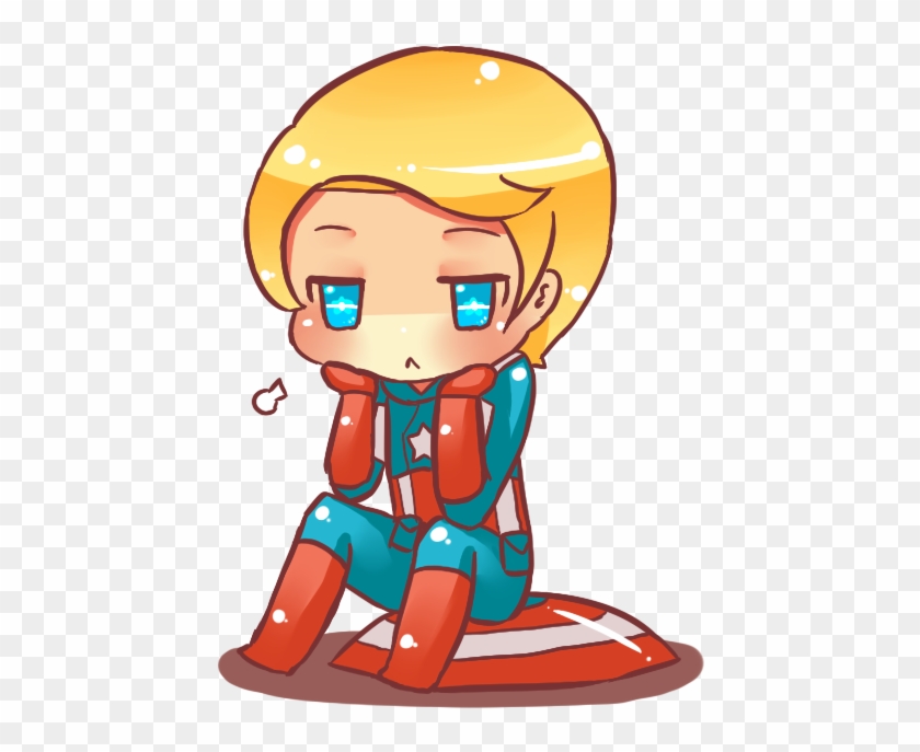 Captain America Clipart Chibi - Cartoon #1649150