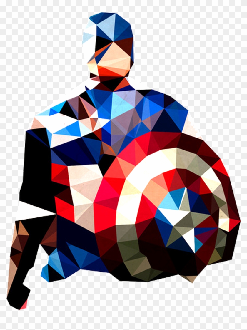 “you Spin Me Right Round Baby” - Polygon Captain America #1649163