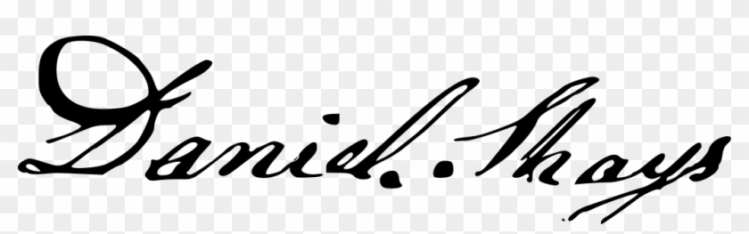 File - Danielshays - Svg - Daniel Shays Signature #1649277