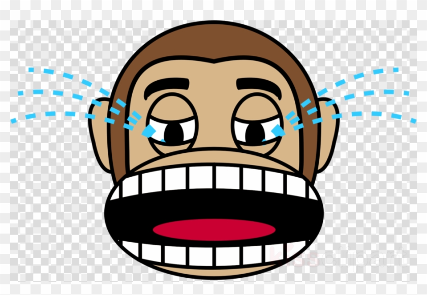 Crying Monkey Emoji Mugs Clipart Monkey Ape Emoji - Troll Face Yellow #1649391