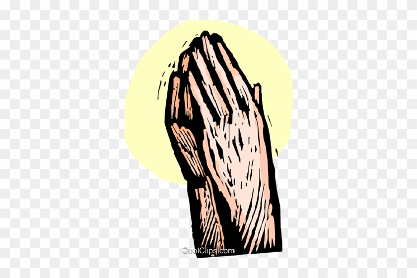 Praying Hands Royalty Free Vector Clip Art Illustration - Illustration #1649500