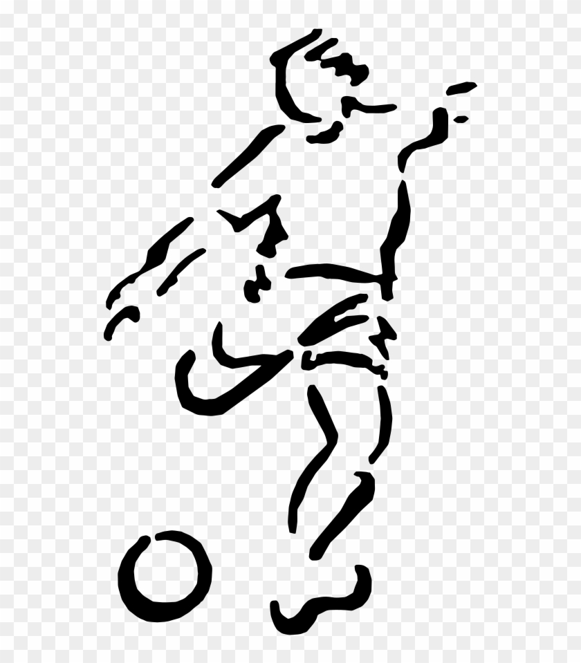Onlinelabels Clip Art - Football Player Stencil Art #1649712