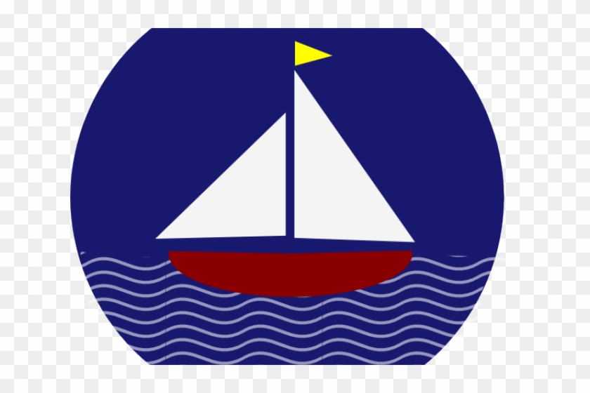 Sailboat Clipart Sail Boat - Tretford Teppich Rund #1649782