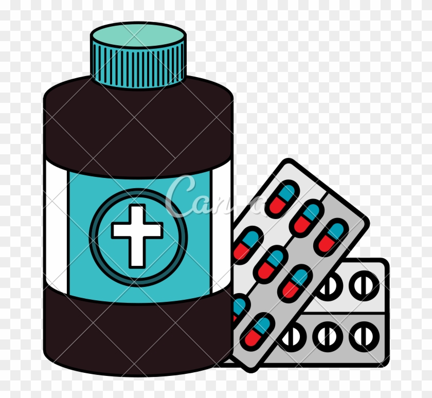Pills Drugs With Bottle Medical - Illustration #1649985