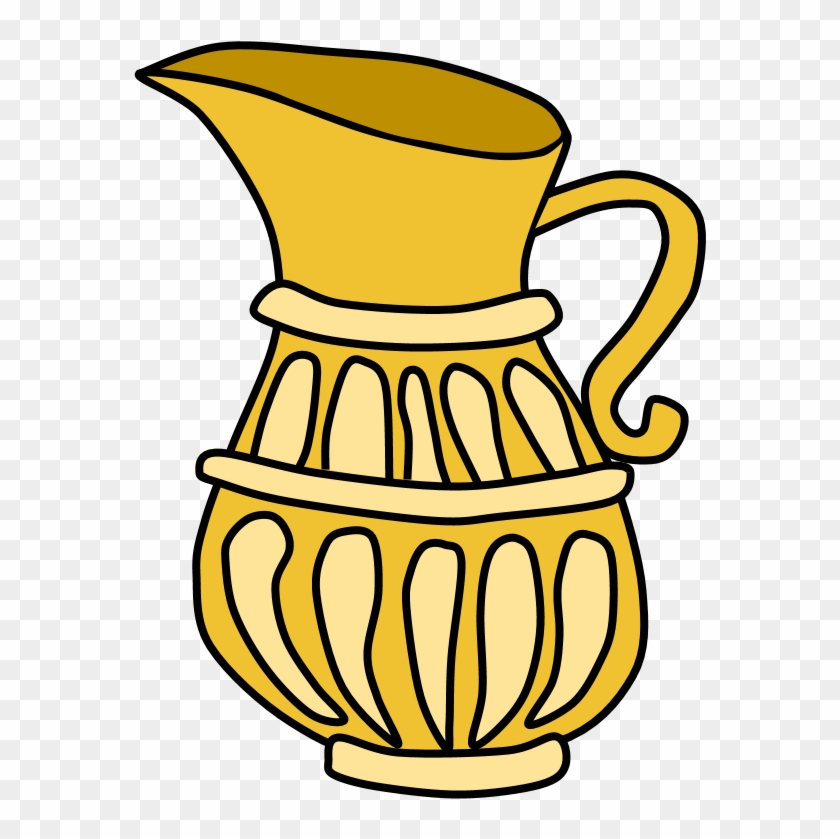 Jug Of Oil, Hanukkah, Yellow, Gold - Illustration #1650018