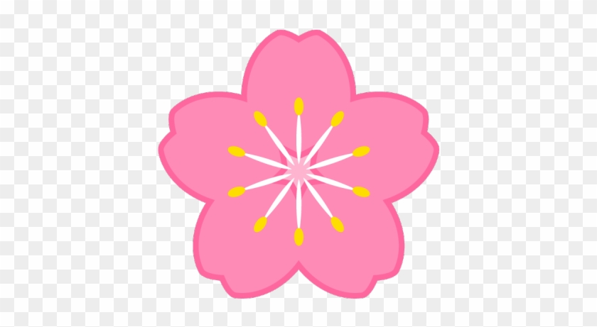 Cherry Tree Clipart Cheery Blossom - Pink Flower Symbol #1650403