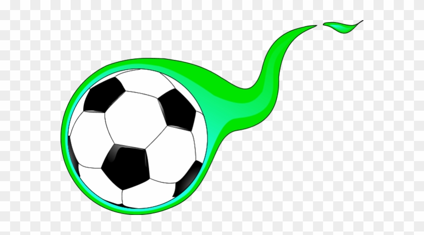 Flaming Soccer Ball Clip Art - Soccer Ball #1650962
