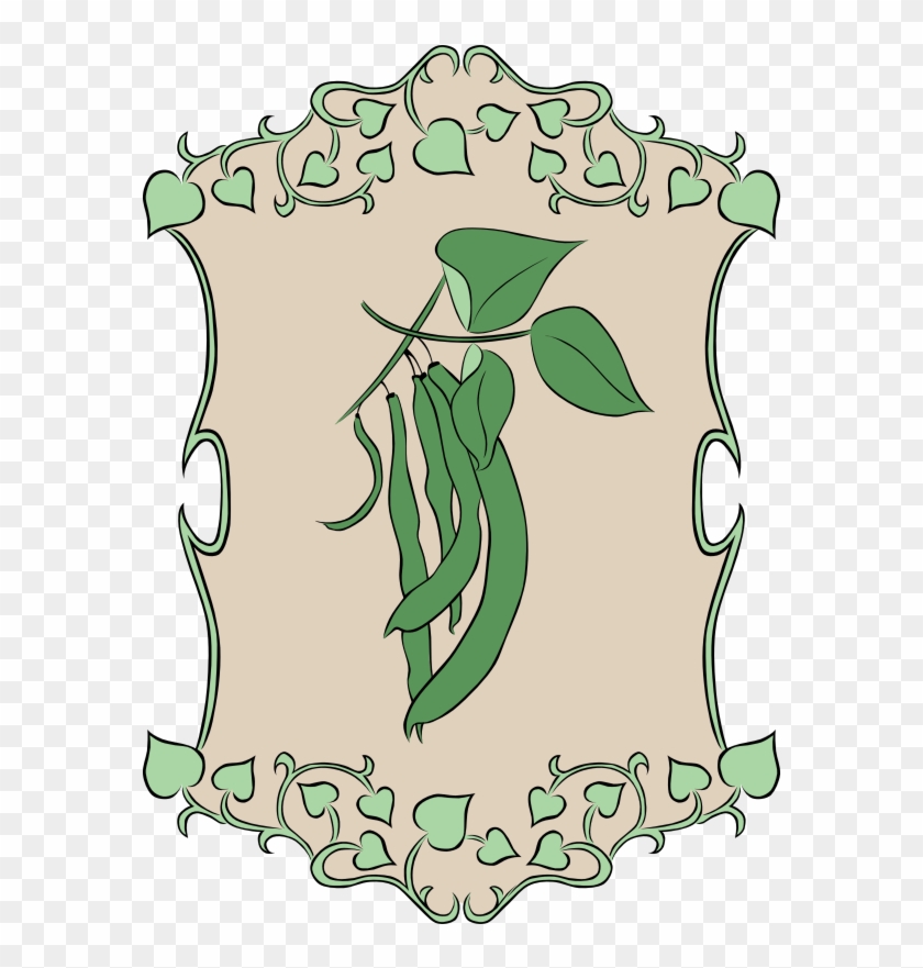 Garden Sign String Beans - Ivy Border Clip Art #1651037