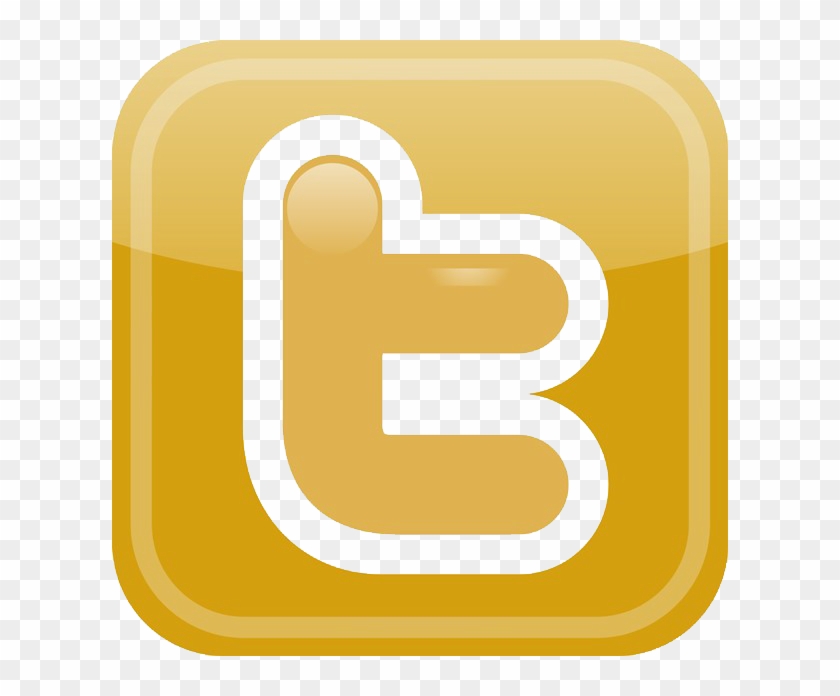 Welcome - Twitter Logo In Gold #1651098