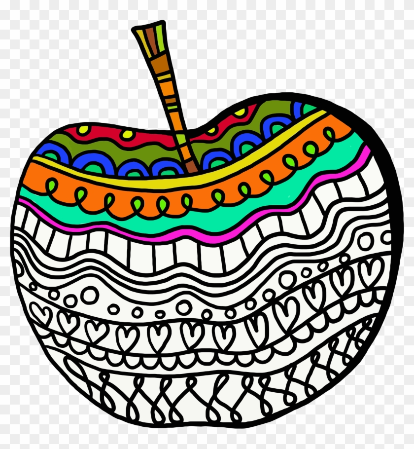 Big Image - Folk Art Apple #1651326