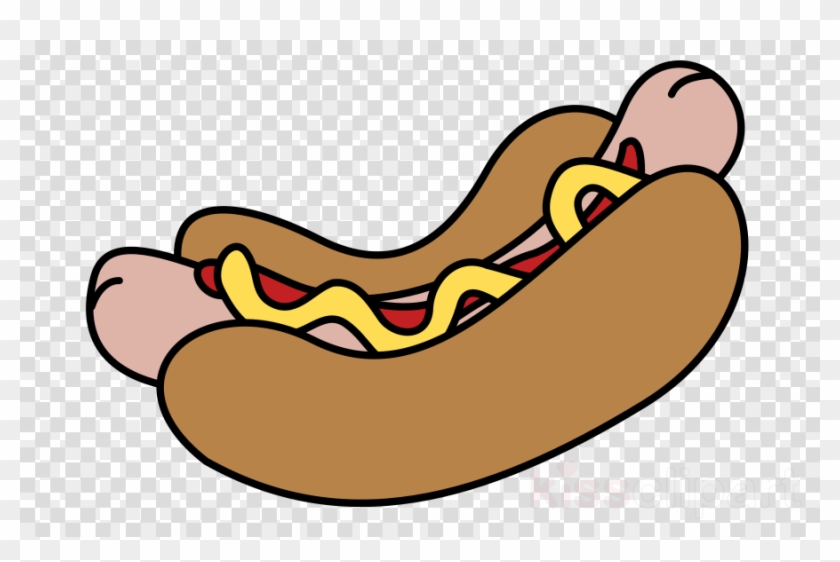 Clip Art Hotdog Clipart Hot Dog Clip Art - Banana Png Image Clipart #1651329