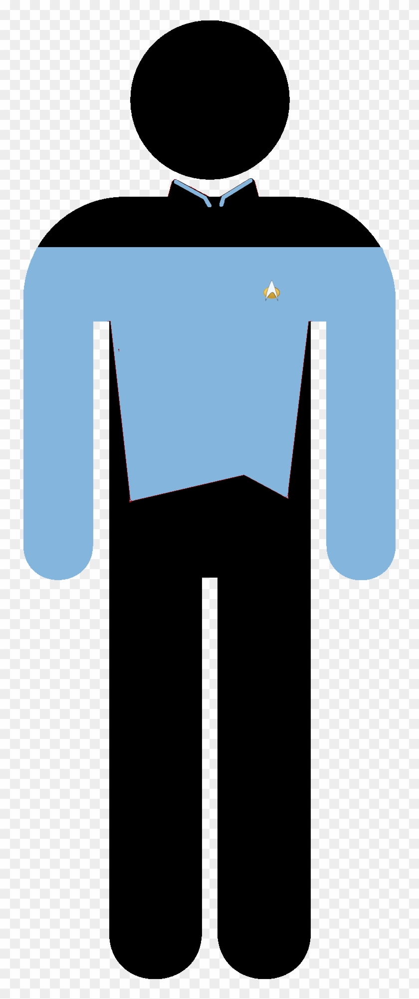 Star Trek Piktrogram Uniform Blue Science Medicine - Illustration #1651568