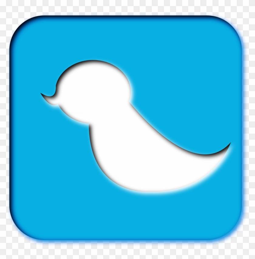 Bird Outline On A Blue Background Button - Bird Outline On A Blue Background Button #1651583
