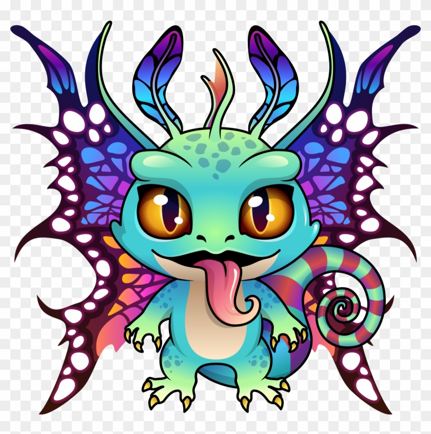 Fairy Dragon Unique Cutie Available On Tron Presale - Cartoon #1651690