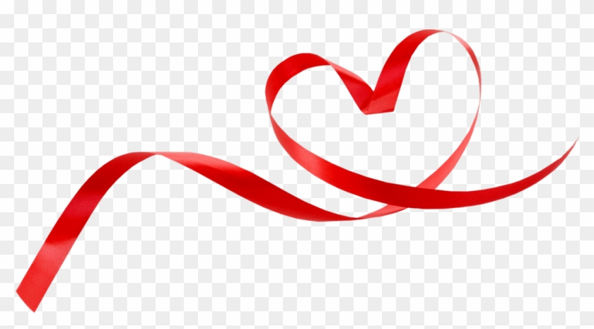 Red Heart Ribbon Png #1651777