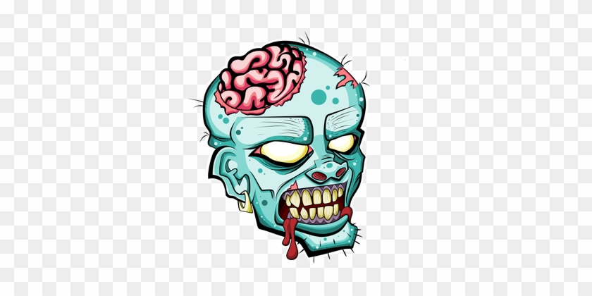 Zombie Head Clipart #1651781