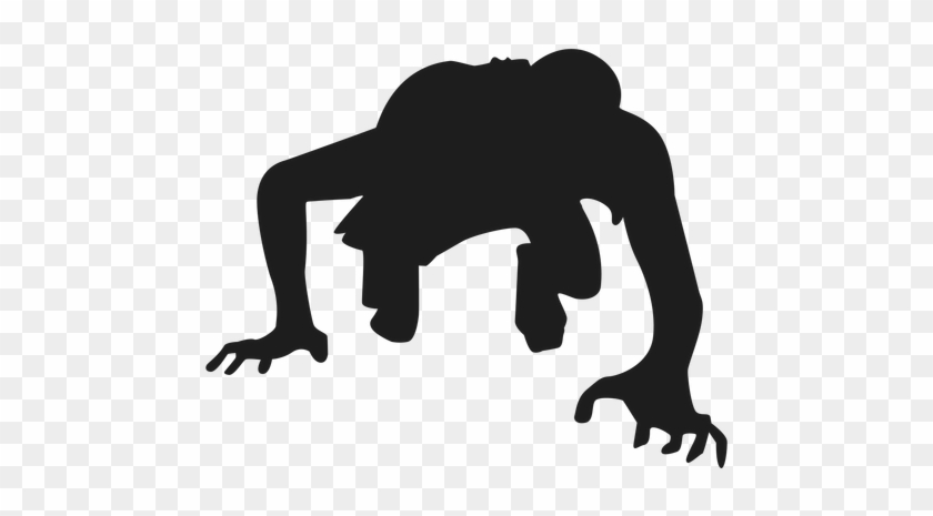 512 X 512 6 0 - Crawling Silhouette Png #1651795