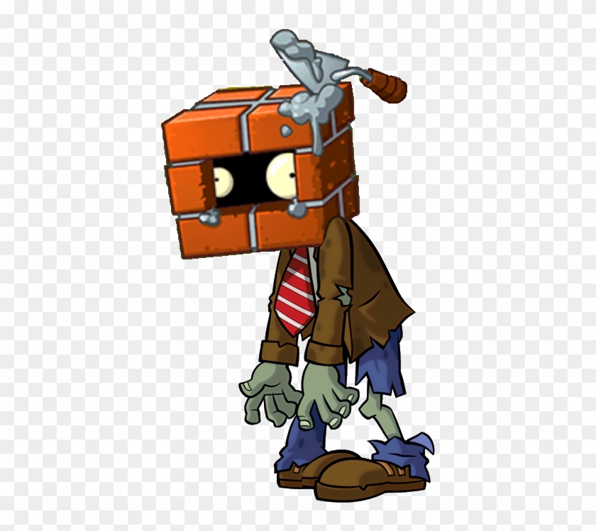 Image Brickhead Png Plants Vs Zombies Character Ⓒ - Plants Vs Zombies Zombie #1651799