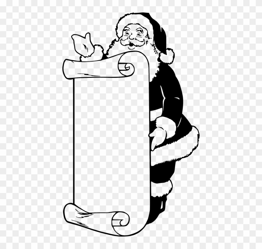 Download Santa Claus Board Transparent Png - Letters To Santa Coloring Pages #1651900