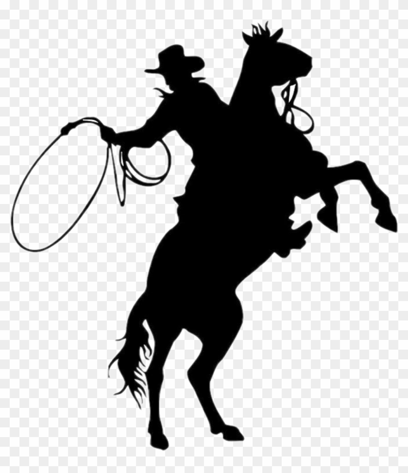 Cowboy Sticker - Cowboy On Bucking Horse #1652187