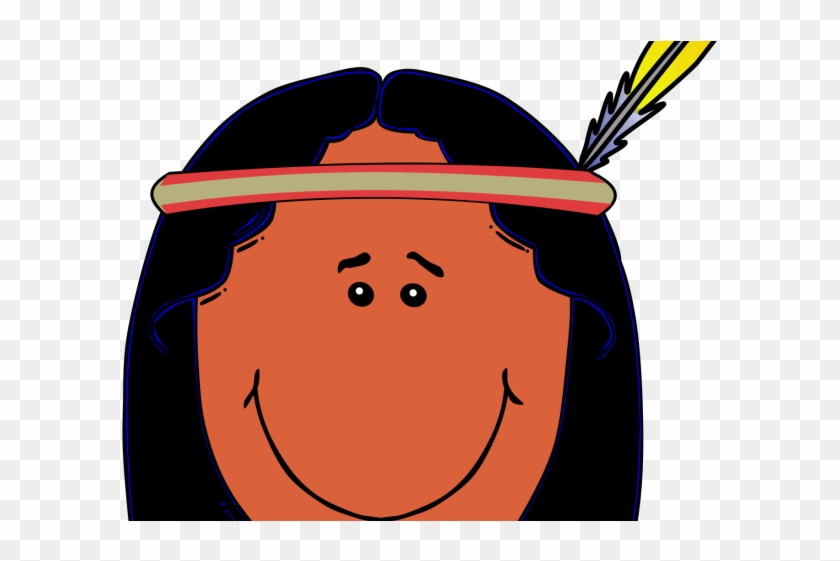 Native American Clipart Face - Native Cartoon Drawings #1652367
