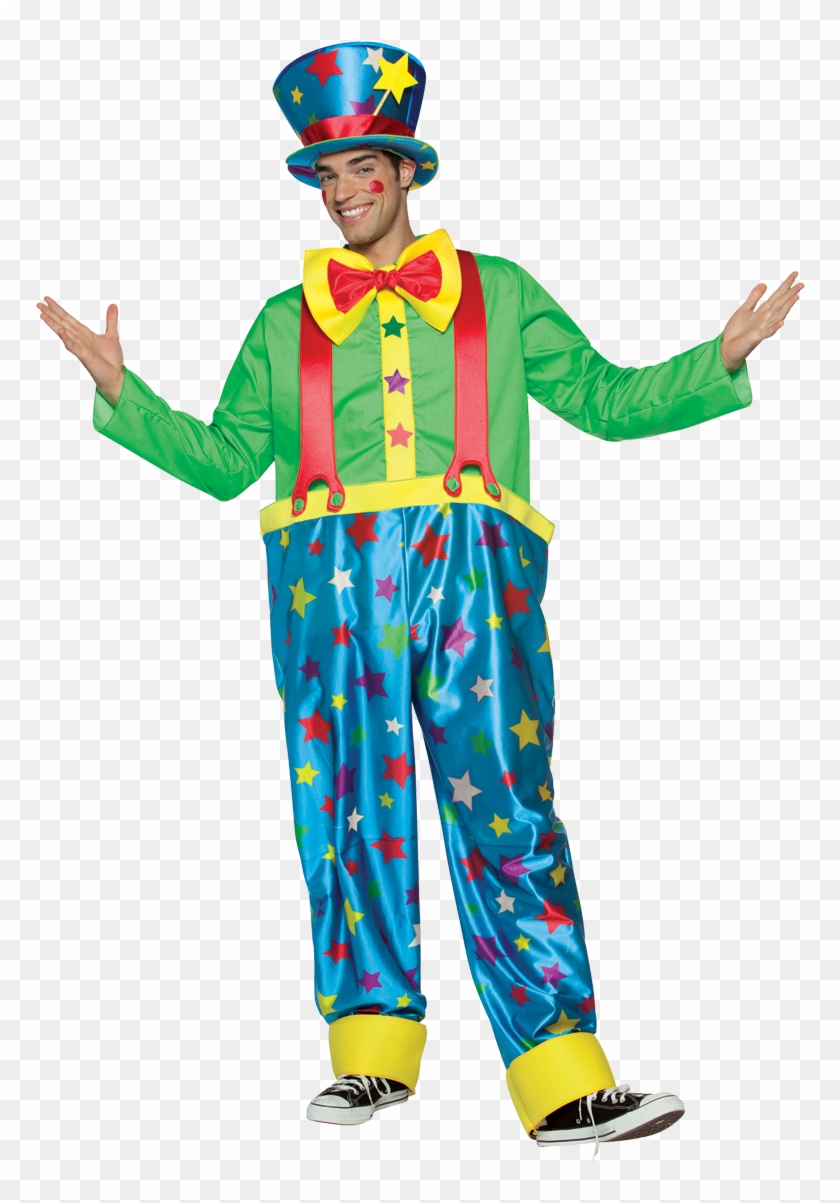 Star Clown-male - Circus Clown Costume Male #1652417