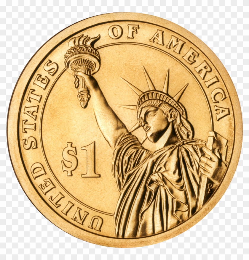 Dollar Coin Png Image - One Dollar Coin Png #1652429