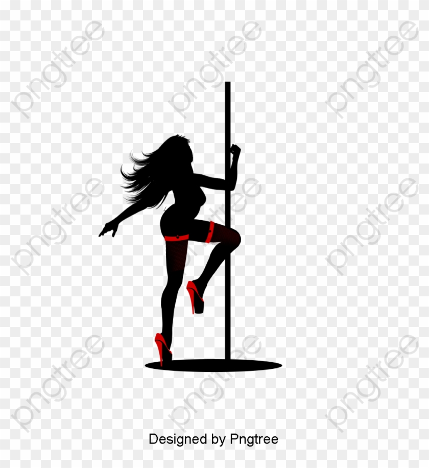 Stockings Sexy Pole Dancing Girl Png Clipart - Pole Dance #1652446