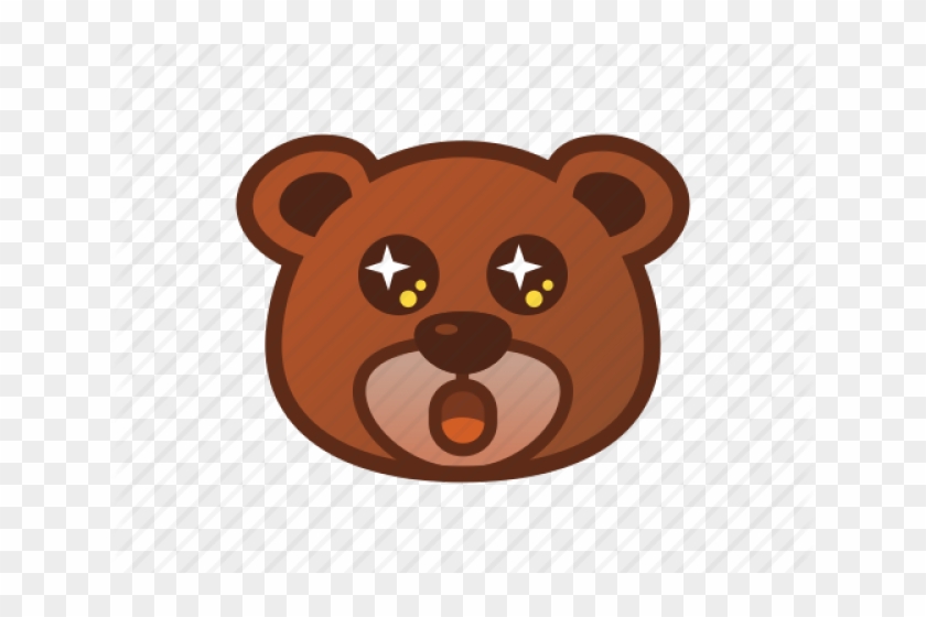 Shocking Clipart Amazed - Emoticon Bear #1652598