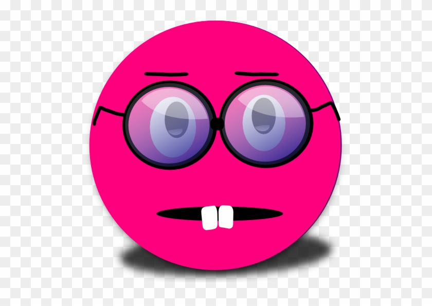 Surprised Smiley Pink Emoticon Clipart - Confused Face Clip Art #1652621