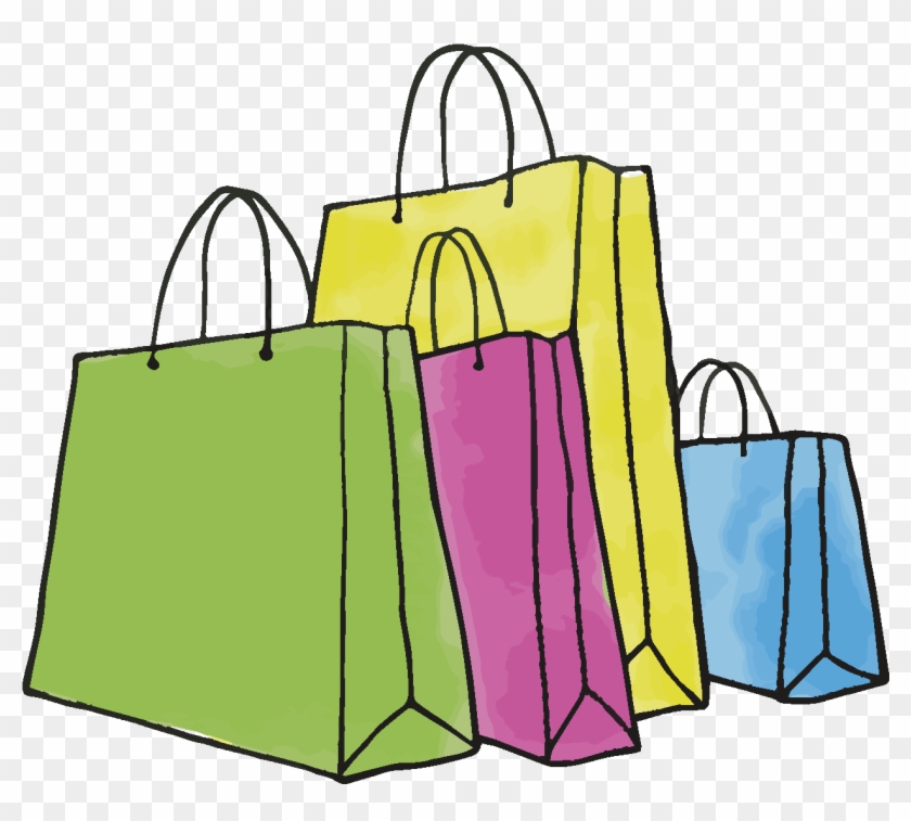 Now, Every Evening When Yesica Says Goodnight To Her - Shopping Bag Drawing Png #1652631