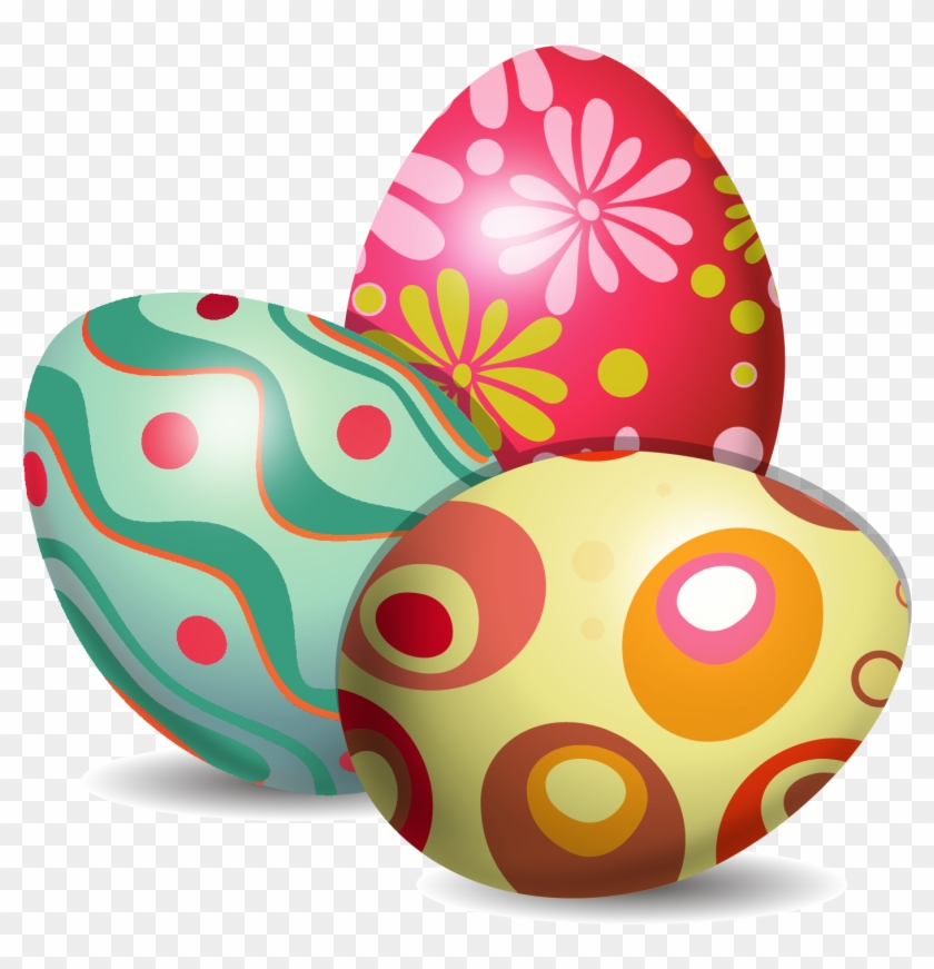 Easter Bunny Easter Egg Euclidean Vector Egg Decorating - Easter Eggs Vector Png #1652659