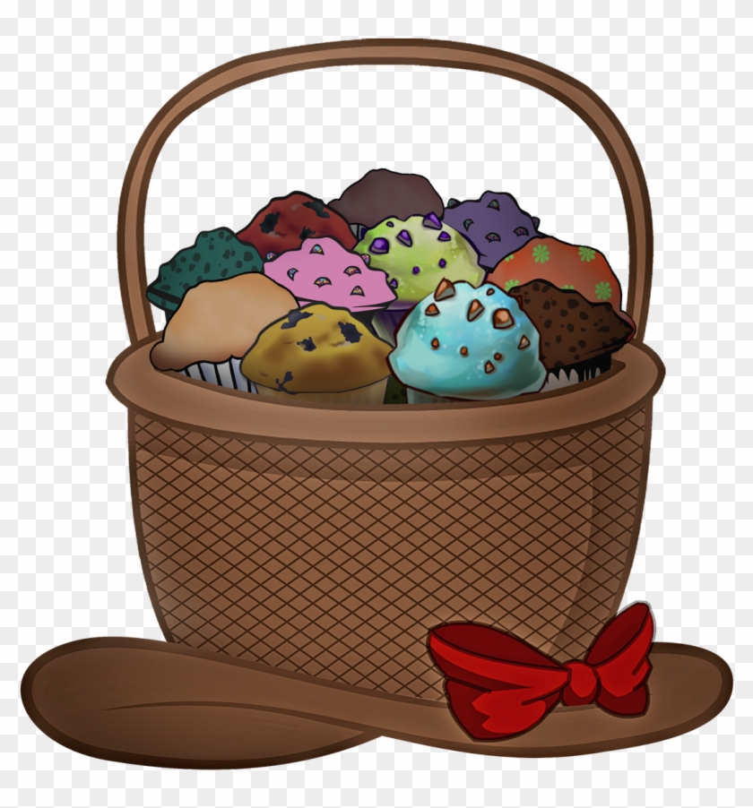 Supersized Muffin Basket Hat By Reitanna-seishin - Muffins In A Basket Clipart #1652681