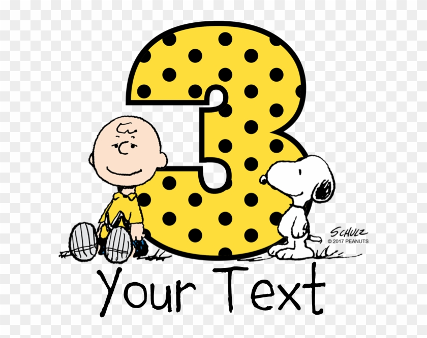 Charlie Brown Snoopy 3 Year Old Kids Light T Shirt - Charlie Brown Snoopy 3 Year Old Kids Light T Shirt #1652769