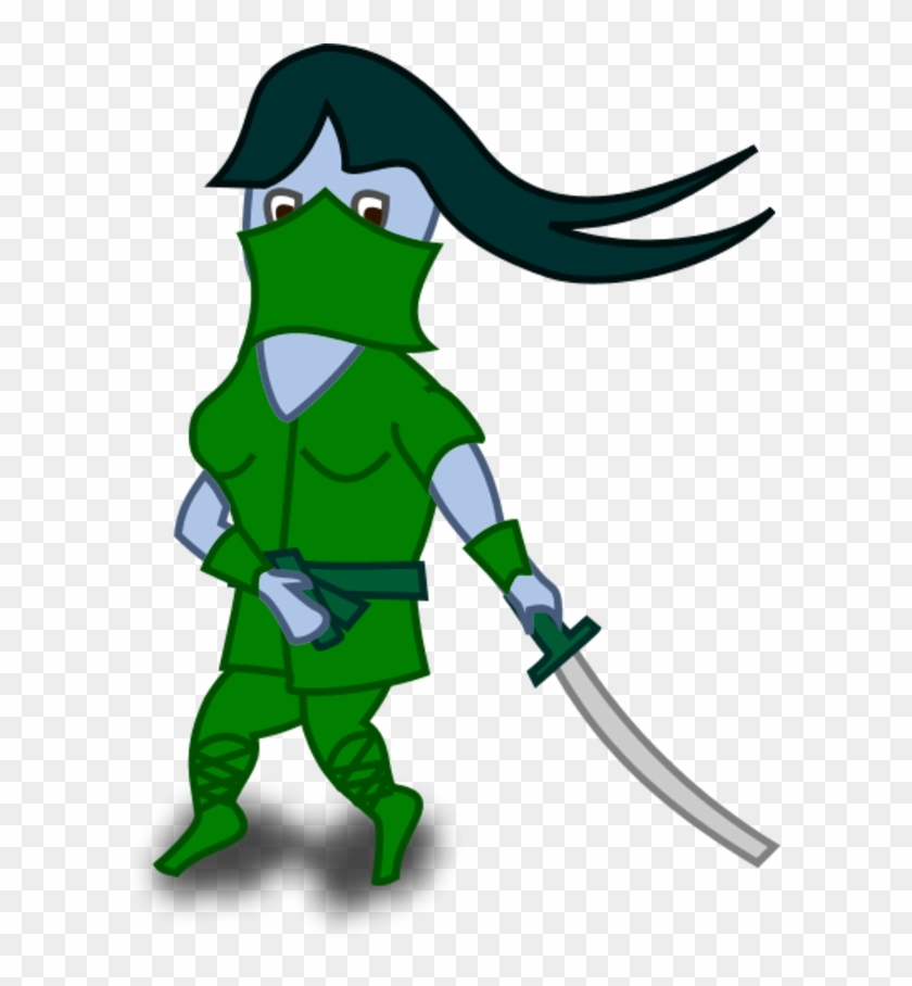 Ninja Holding Sword And Covering His Face - Ninja Clip Art #1652895