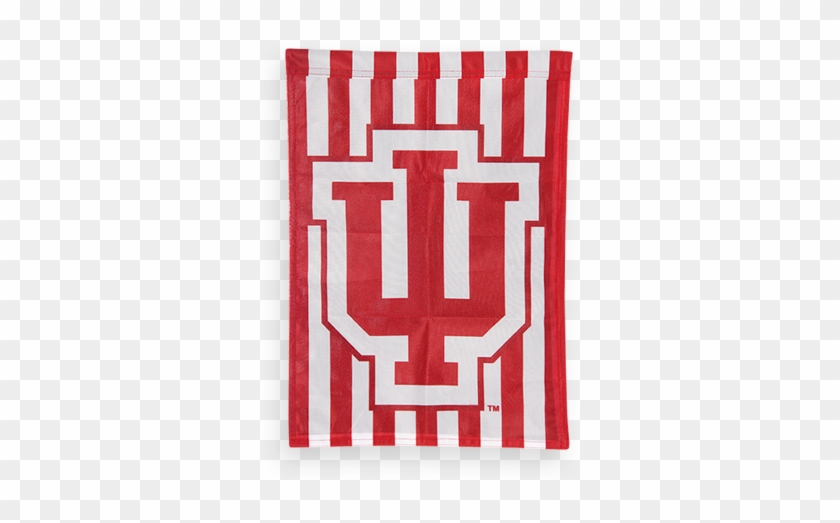 Image For Iu Candy Strip Garden Flag - Indiana Hoosiers #1652937
