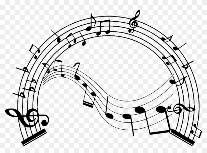 Music Notes Clipart Arch - Music Note Circle Png #1652944
